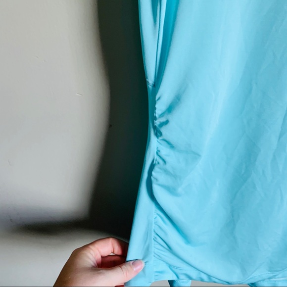 Active Semi Fitted size XL Blue workout Top - Picture 3 of 8